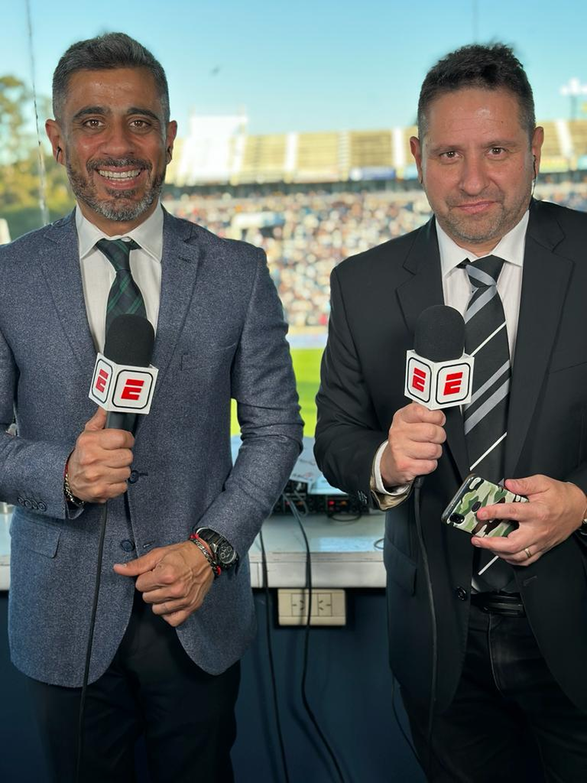 Damian Trillini haciendo dupla con Bulos.