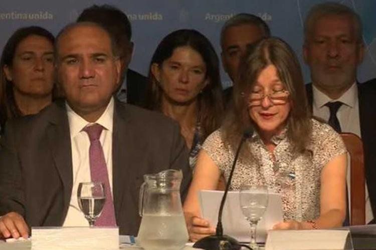 Manzur y Frederic, durante la presentación del Consejo de Seguridad Interior, que se realiza en Tucumán (Foto: La Gaceta).