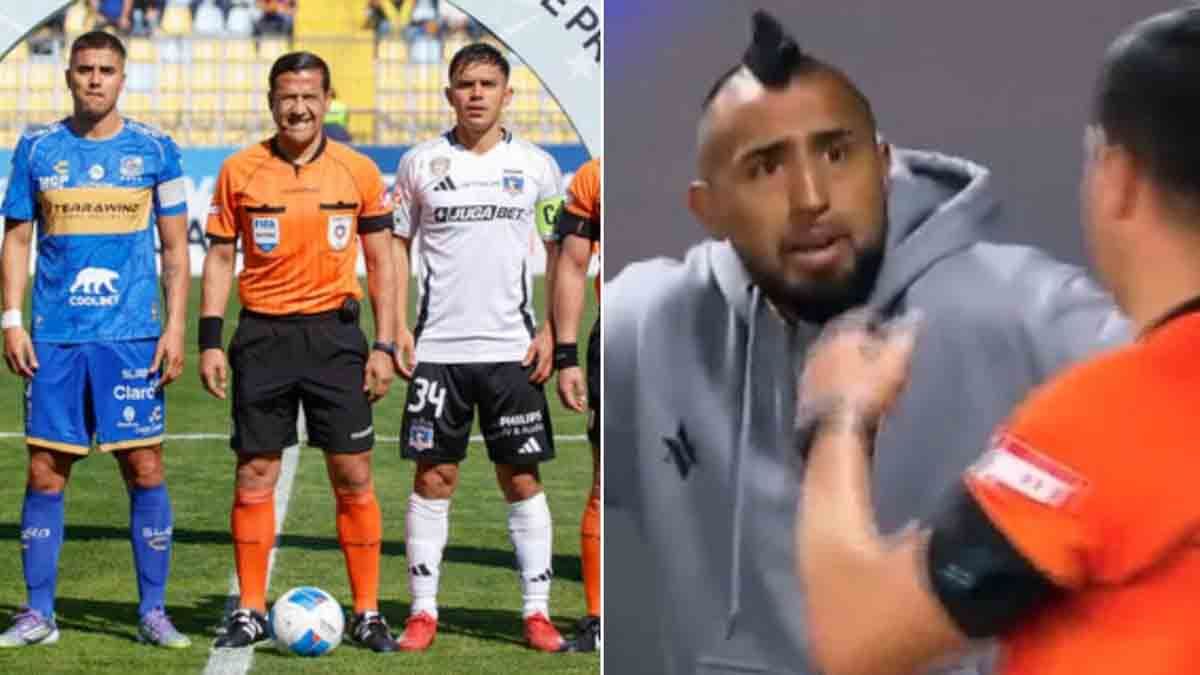 Arturo Vidal protagonizó un nuevo escándalo en Chile tras insultar a un árbitro luego del partido Everton y Colo-Colo, podría recibir un duro castigo. Arturo Vidal protagonizó un nuevo escándalo en Chile tras insultar a un árbitro luego del partido Everton y Colo-Colo, podría recibir un duro castigo.