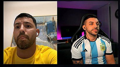 La picante provocación del Kun Agüero a un streamer francés por la