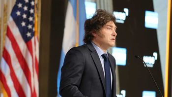 Javier Milei ante inversores en Wall Street (Foto: Presidencia) Javier Milei ante inversores en Wall Street (Foto: Presidencia)