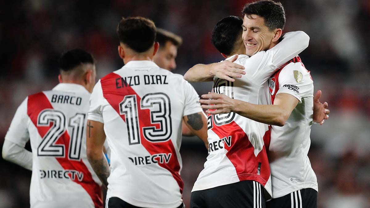 River le ganó a The Strongest 2-0 y pasó a los octavos de final de la Copa Libertadores 2023. (Foto: Reuters/Noticias Argentinas)