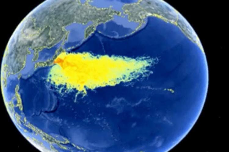 Radiación sobre el Pacífico