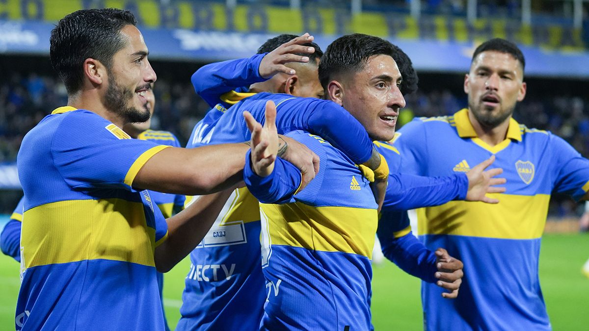 Miguel Ángel Merentiel no perdonó un grosero error de Gonzalo Marinelli lo que le permitió a Boca alcanzar la victoria 1-0 ante Tigre por la décimo octava fecha de la Liga Profesional 2023. (Foto: Noticias Argentinas)