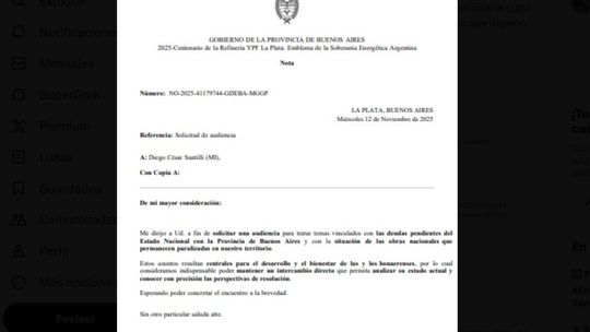 Ya es oficial el pedido de Axel Kicillof a Diego Santilli (con 3 millones de has. bajo el agua) Ya es oficial el pedido de Axel Kicillof a Diego Santilli (con 3 millones de has. bajo el agua)