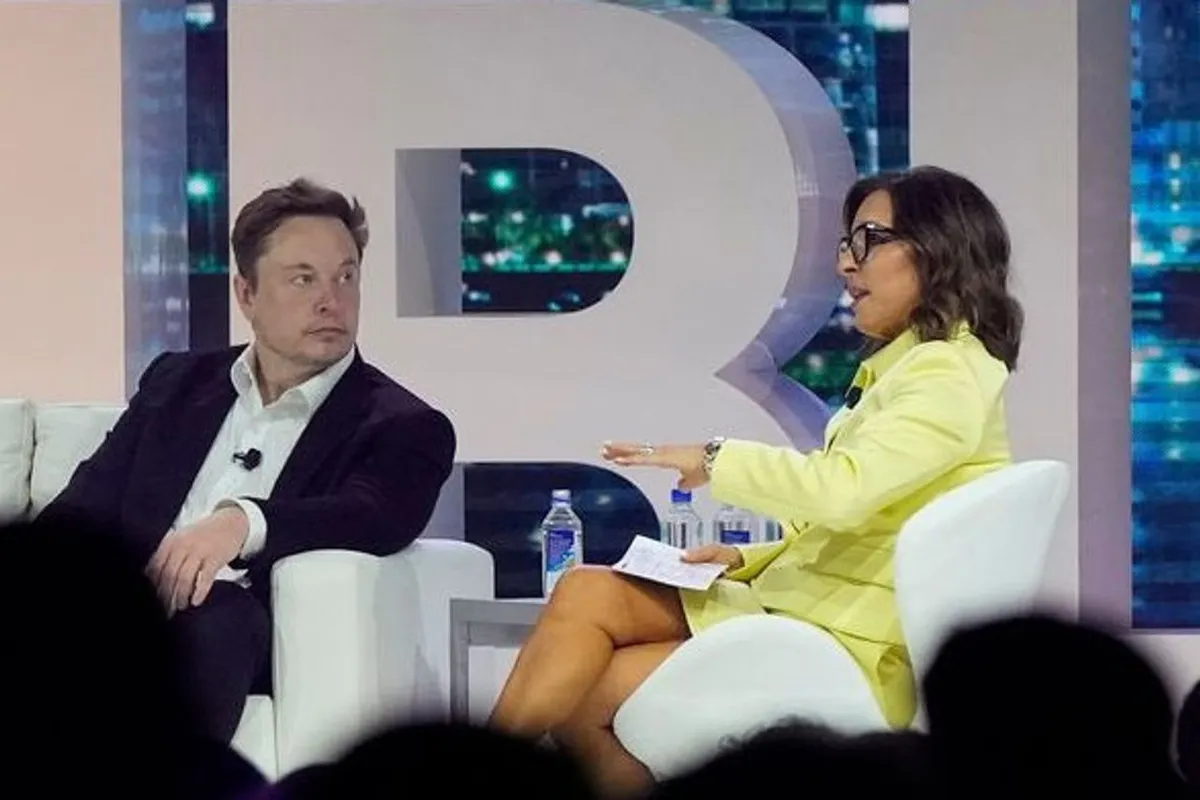 Yaccarino entrevistando a Musk hace algunas semanas. 