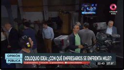El diputado y el profesor se cruzaron detrás de cámaras en el envío de Romina Manguel.&nbsp;