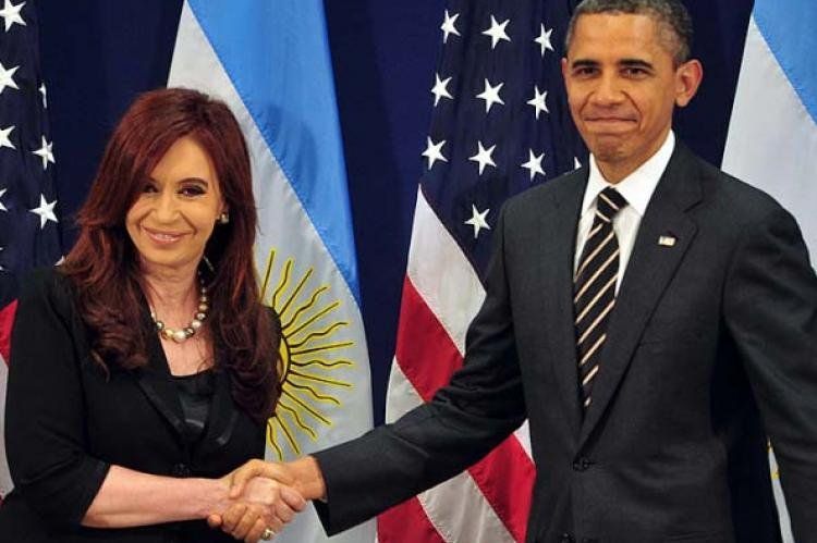 Cristina Fernández y Barack Obama.