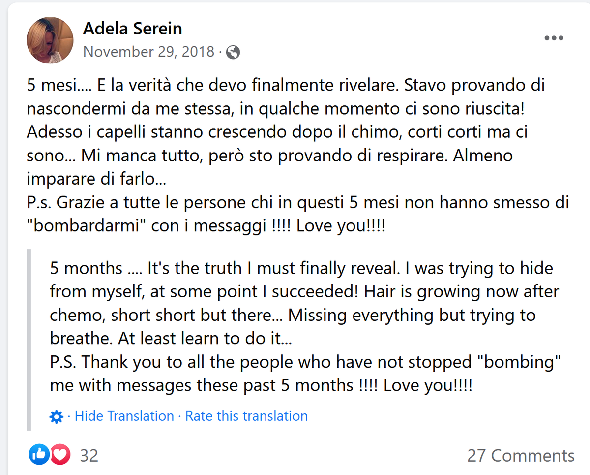 El Facebook de Maria Adela Kuhfeldt Rivera era Adela Serein (por su joyería):