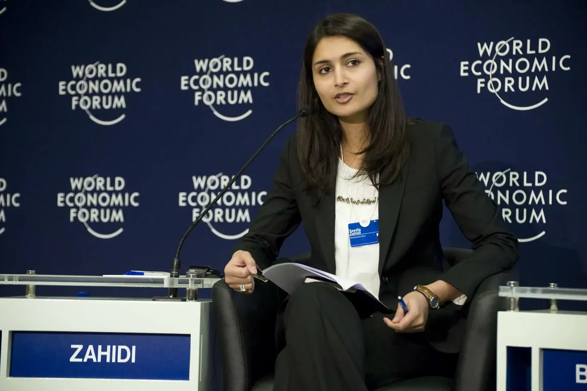 Saadia Zahidi, directora general de WEF en Davos. Saadia Zahidi, directora general de WEF en Davos.