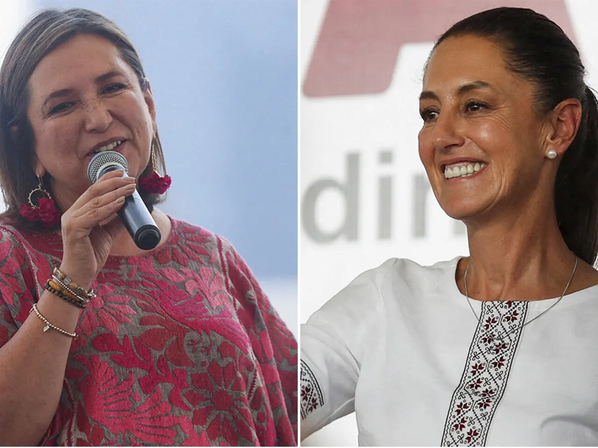 Xóchitl Gálvez de Fuerza y Corazón por México y Claudia Sheinbaum de Morena Xóchitl Gálvez de Fuerza y Corazón por México y Claudia Sheinbaum de Morena