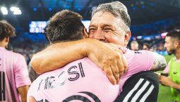 Lionel Messi y Tata Martino en Inter Miami