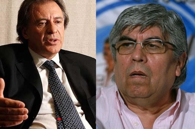Cristóbal López y Hugo Moyano en pie de guerra.