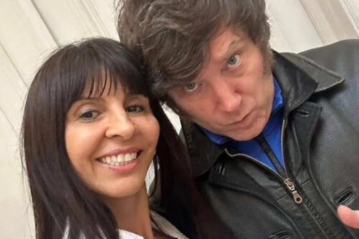 Lorena Villaverde y Javier Milei Lorena Villaverde y Javier Milei