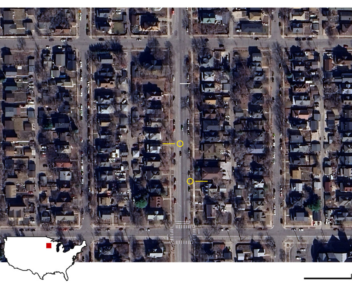 Vista aérea ampliada del lugar en cuestión Vista aérea ampliada del lugar en cuestión