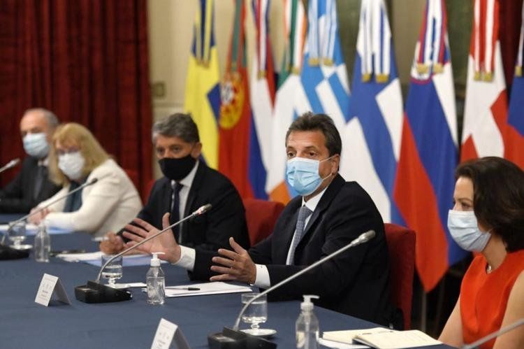 Massa lideró la reunión en el Congreso de la Nación.