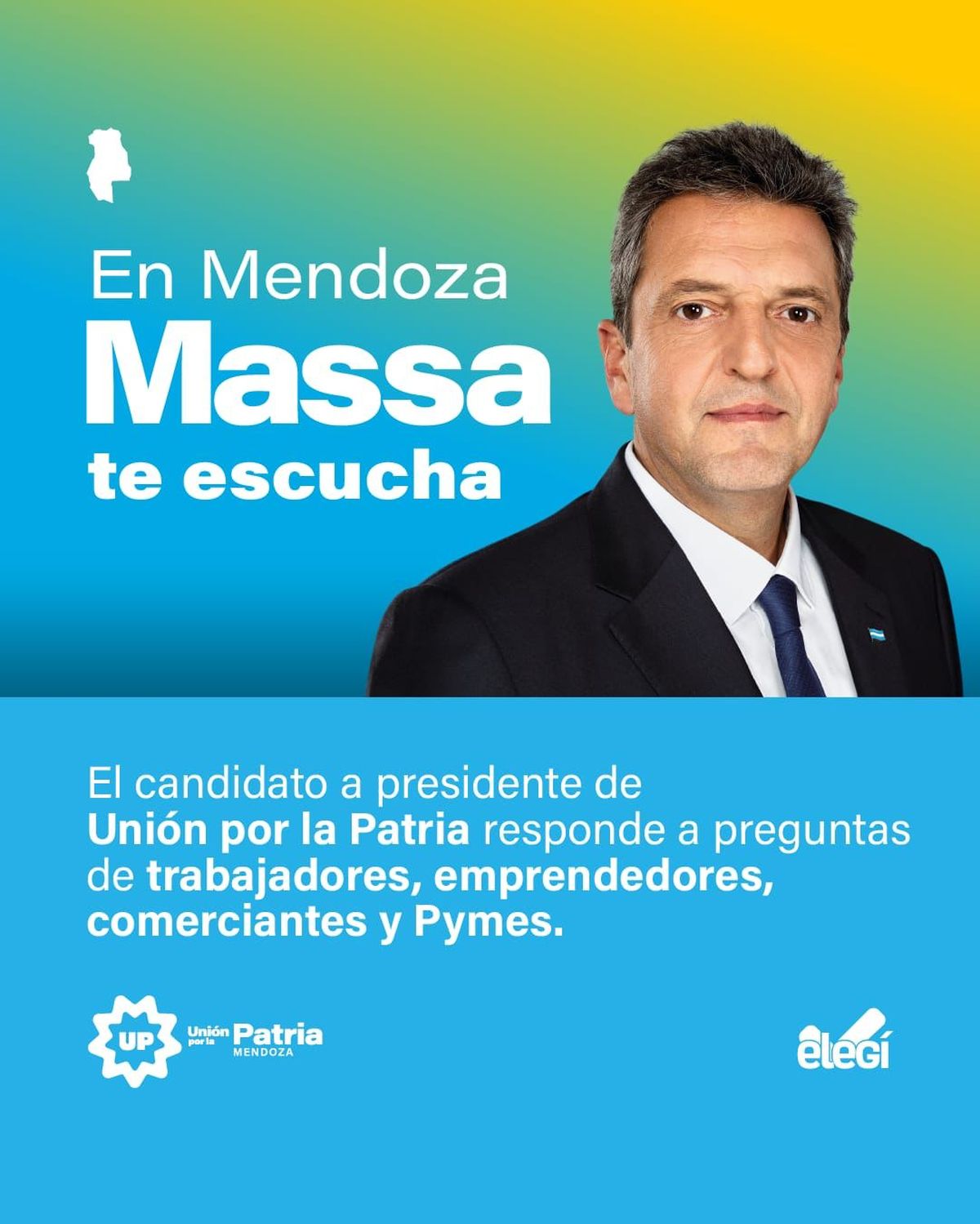 La campaña de Sergio Massa en Mendoza incluye diálogo directo con productores, comerciantes y emprendedores. La campaña de Sergio Massa en Mendoza incluye diálogo directo con productores, comerciantes y emprendedores.