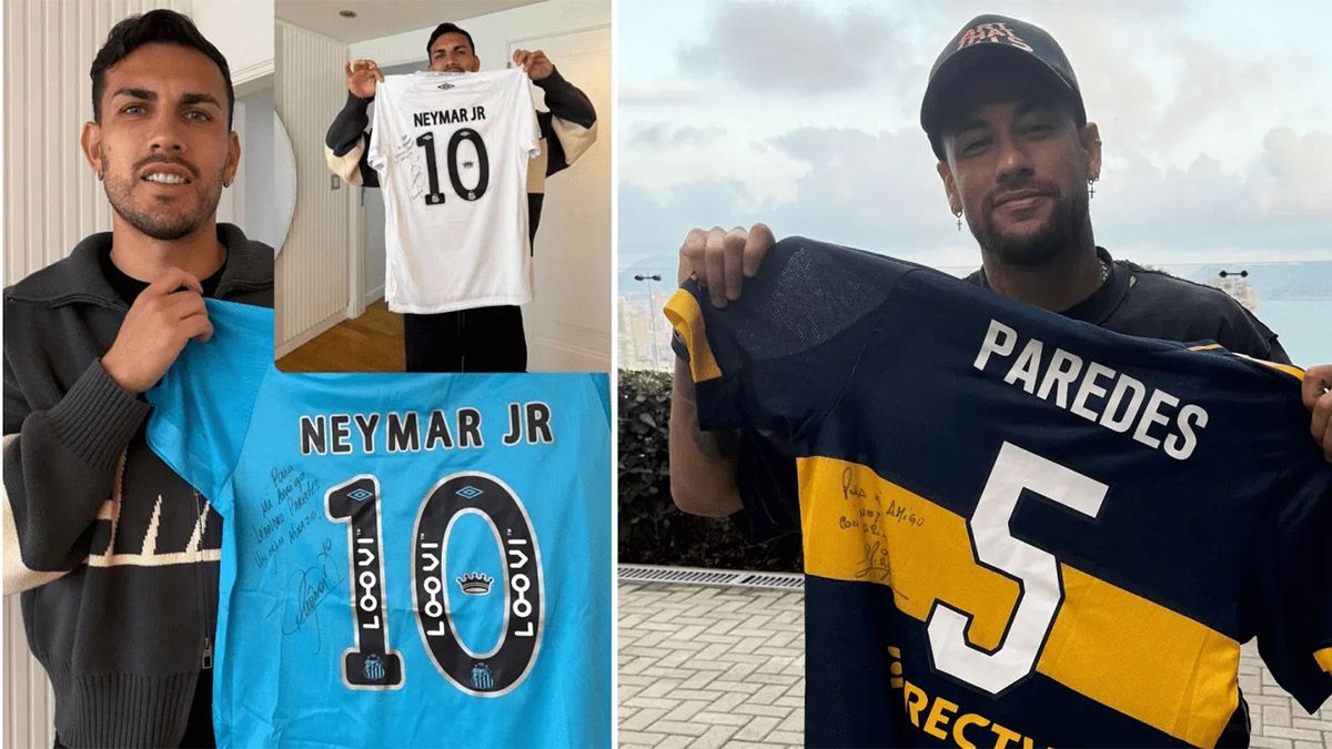 Leandro Paredes sueña con una hipotética contratación de Neymar a Boca en medio de su dura crisis en el Santos que lucha por salvarse del descenso. Leandro Paredes sueña con una hipotética contratación de Neymar a Boca en medio de su dura crisis en el Santos que lucha por salvarse del descenso.