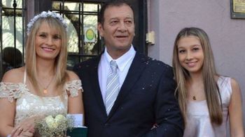 Nahir Galarza con sus padres. Nahir Galarza con sus padres.