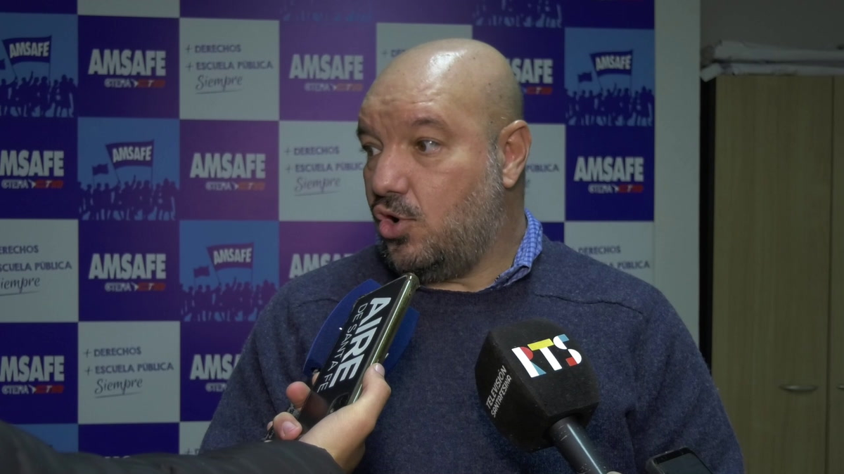 Rodrigo Alonso, secretario General de Amsafé. Rodrigo Alonso, secretario General de Amsafé.