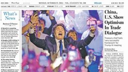 Javier Milei en la tapa de The Wall Street Journal. Javier Milei en la tapa de The Wall Street Journal.