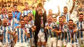 Argentina se consagrócampeón del mundo en Qatar 2022, bordó su tercera estrella y fue misióncumplida para Lionel Messi en su última copa. (Foto: NoticiasArgentinas/REUTERS) Argentina se consagrócampeón del mundo en Qatar 2022, bordó su tercera estrella y fue misióncumplida para Lionel Messi en su última copa. (Foto: NoticiasArgentinas/REUTERS)
