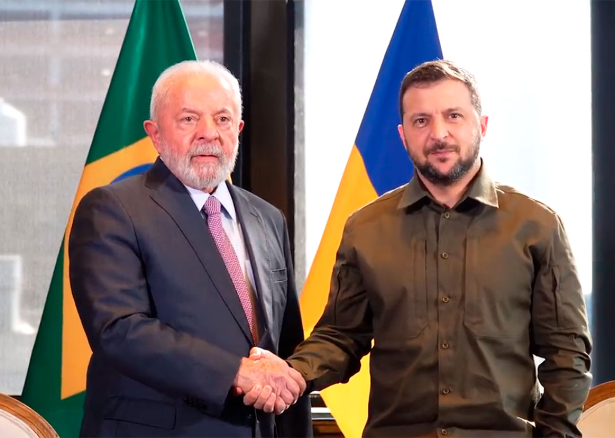 Lula con Zelensky | Gentileza Folha Lula con Zelensky | Gentileza Folha