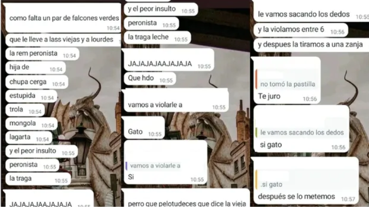 Escalofriantes chats de alumnos para matar a una compa era