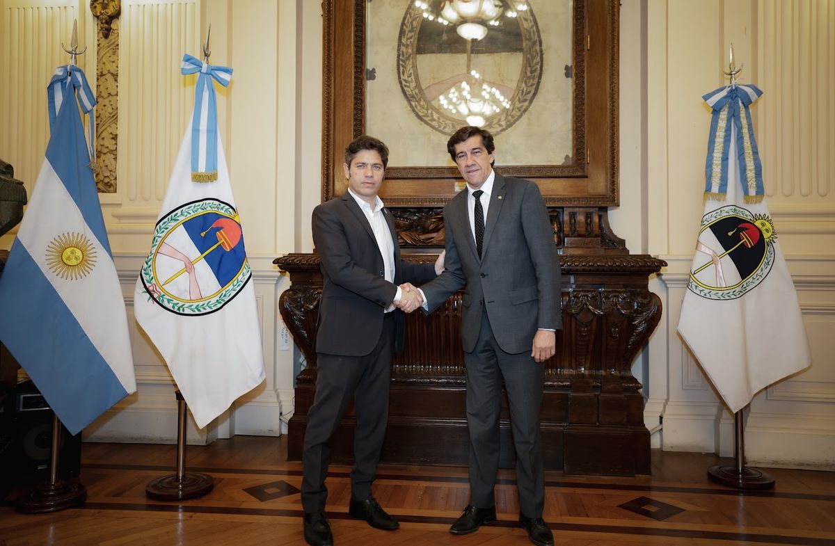 Axel Kicillof y Carlos Sadir.