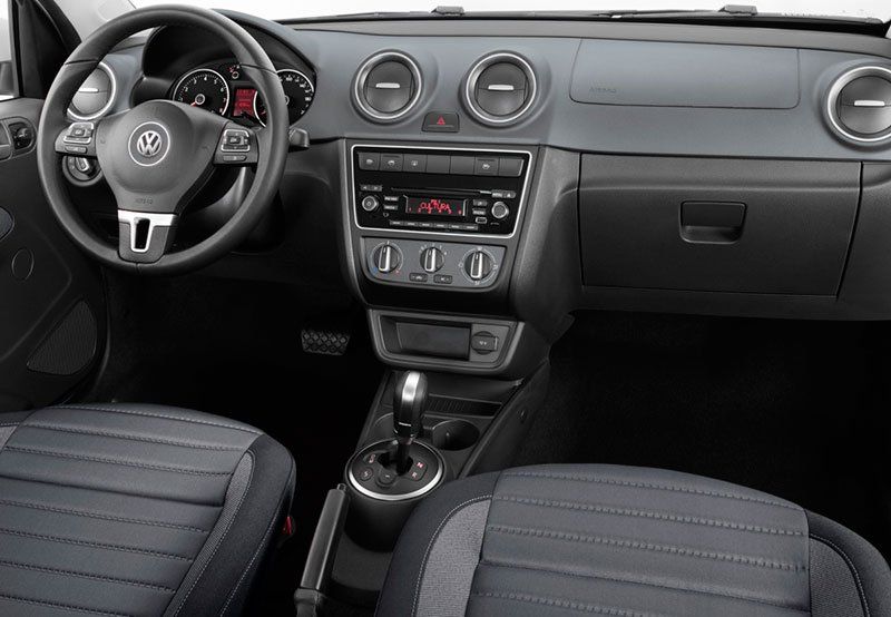 Interior del Gol, de Volkswagen, que sigue siendo el modelo más vendido en la Argentina.