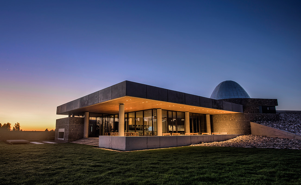 La increíble vista del restaurante de la bodega. Foto: Zuccardi Wines