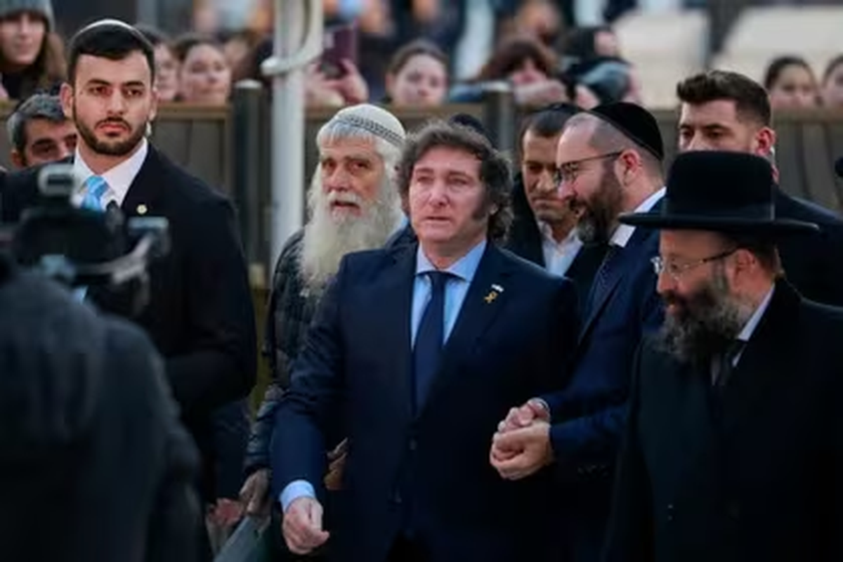 Javier Milei en su visita a Israel Javier Milei en su visita a Israel