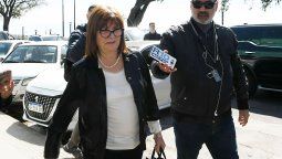Patricia Bullrich al llegar al almuerzo del PRO.