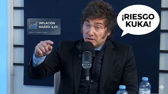 Javier Milei otra vez explicó la inflación con el riesgo kuka: si sube, es culpa de la oposición; si baja, mérito propio. Economía o relato, sigue el show. Fuente: Urgente24 Javier Milei otra vez explicó la inflación con el riesgo kuka: si sube, es culpa de la oposición; si baja, mérito propio. Economía o relato, sigue el show. Fuente: Urgente24