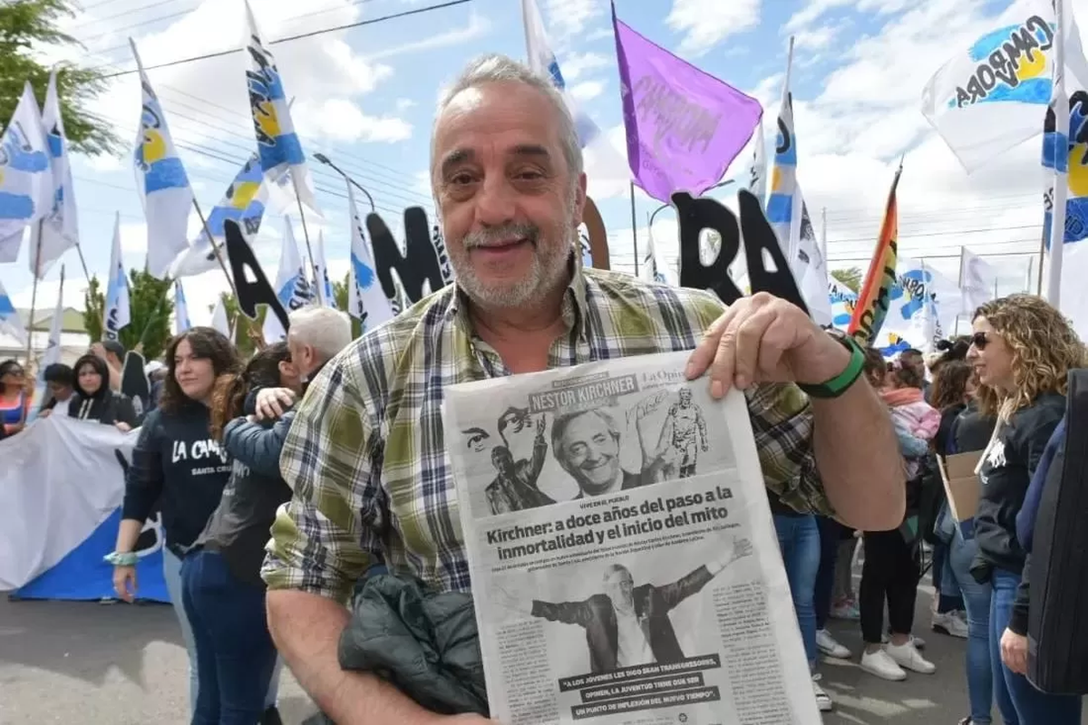 El dirigente kirchnerista Matías Mazú acompañó a Néstor Kirchner desde sus inicios en la gobernación de Santa Cruz.