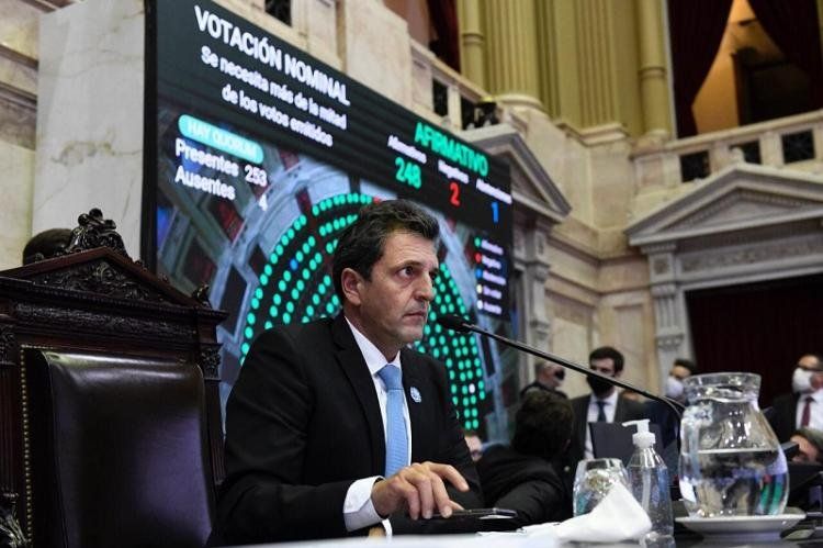 Sergio Massa, presidente de la Cámara de diputados de la nación.