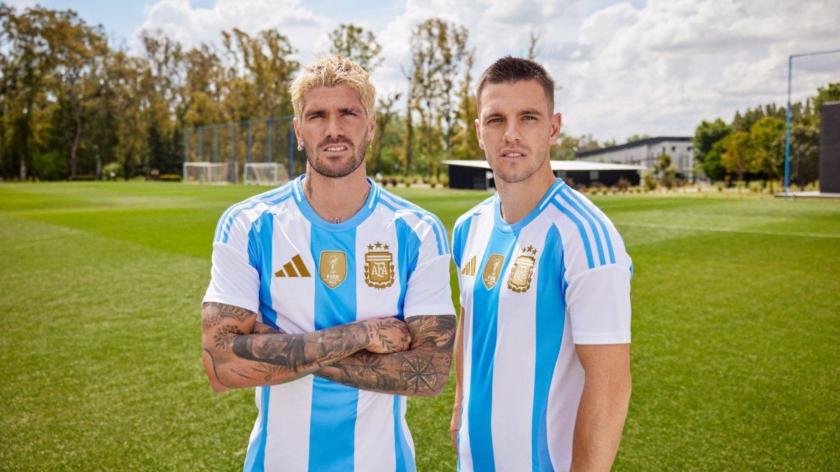 De Paul y Lo Celso visten la nueva camiseta de Argentina