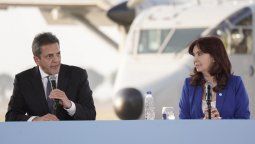Sergio Massa y CFK compartieron acto.