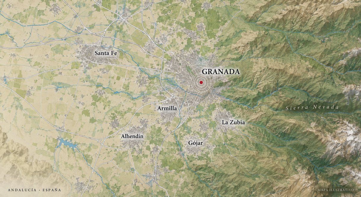 Nuevos terremotos de baja magnitud se registraron en Andalucía, en el entorno de Granada, Santa Fe y La Zubia.