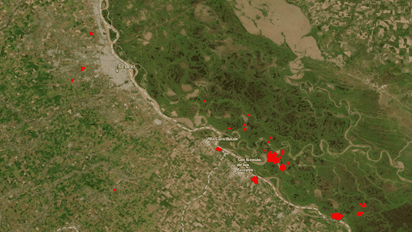 Apagada la Ley de Humedales, volvieron las quemas