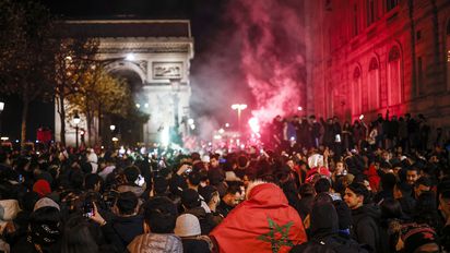 Máxima tensión en Francia: La derrota marroquí derivó en fuertes incidentes