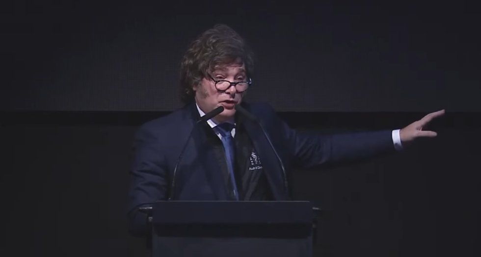 Javier Milei en La Plata