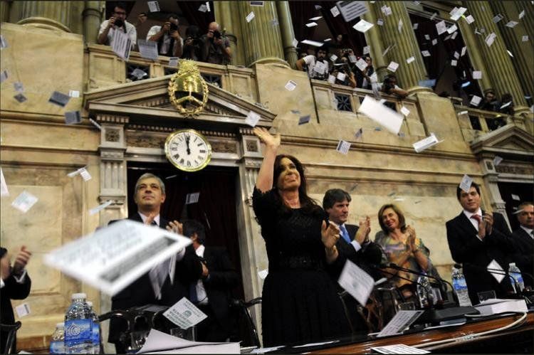 Cristina Fernández en la apertura del período legislativo del 2012
