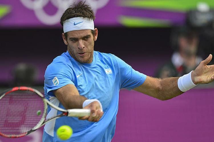 Del Potro tuvo altibajos en el juego pero igual ganó.