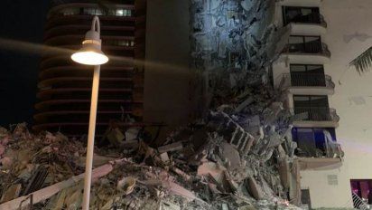 Hay 10 argentinos desaparecidos entre los escombros en Miami