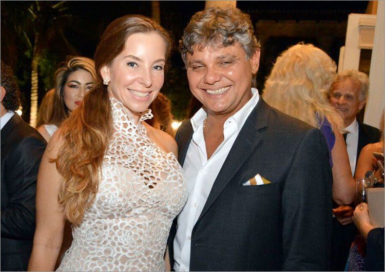 Abraham Shiera y su mujer Alexandra, en un cóctel de caridad de la Asociación de Damas Salesianas: ¿?