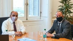 Ausentismo en debate: el jefe de Gabinete de Provincia de Buenos Aires, Martín Insaurralde, visitó al jefe de Gabinete de la Nación, Juan Manzur.