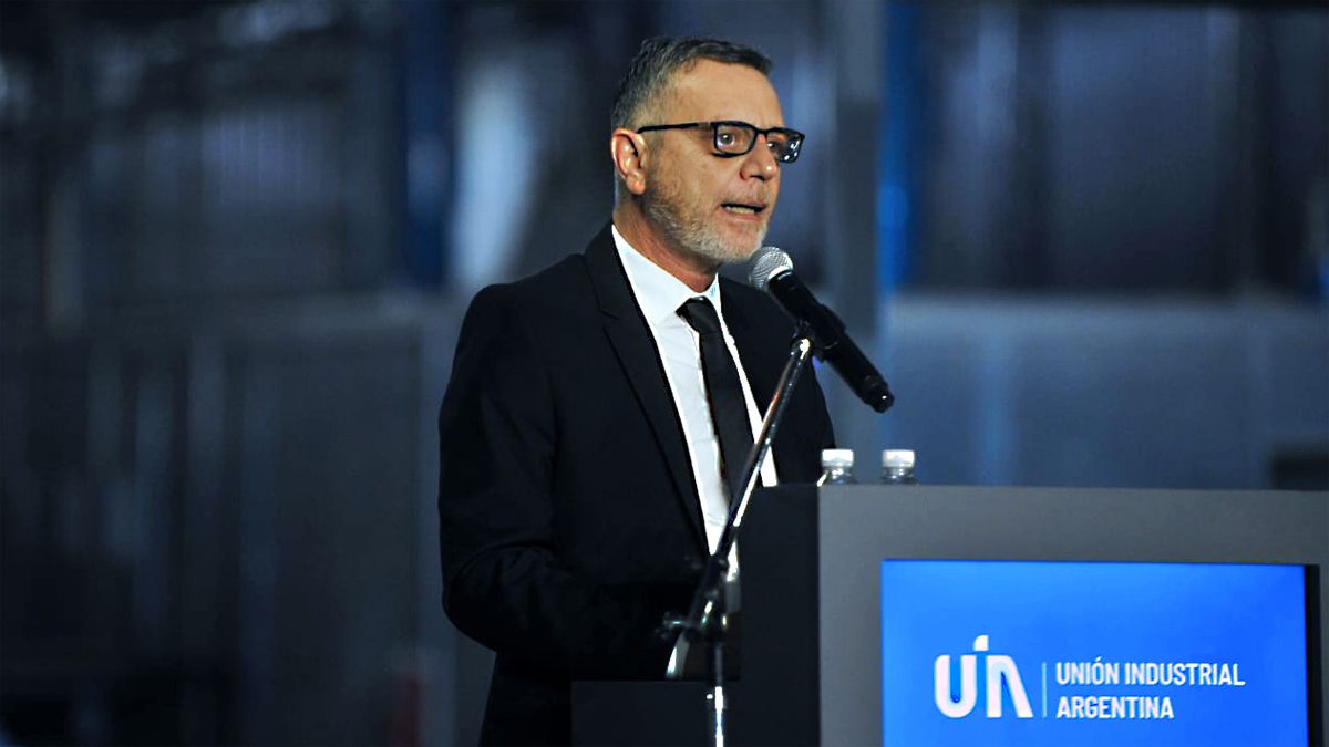 Ariel Schale, el enviado oficial en la celebración del Día de la Industria de la UIA. Foto: NA.