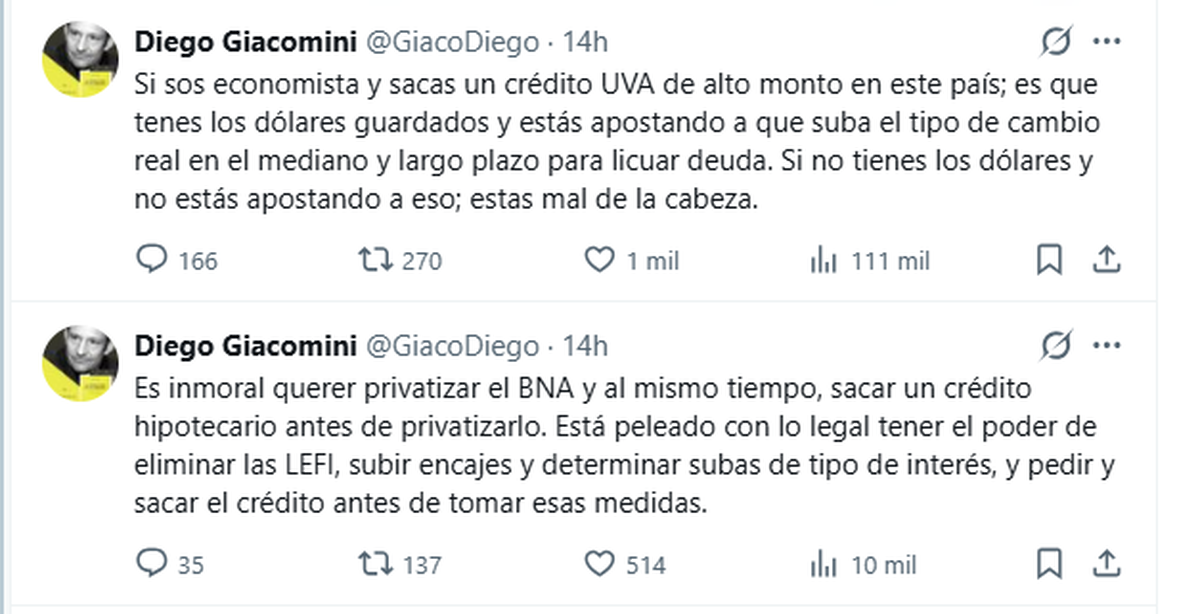 Diego Giacomini planteó ilegalidad y contradicción moral en los créditos que pidieron los funcionarios del gobierno. Diego Giacomini planteó ilegalidad y contradicción moral en los créditos que pidieron los funcionarios del gobierno.