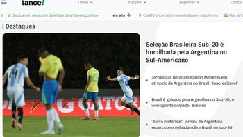 Argentina goleó y enojo en la prensa de Brasil. Argentina goleó y enojo en la prensa de Brasil.